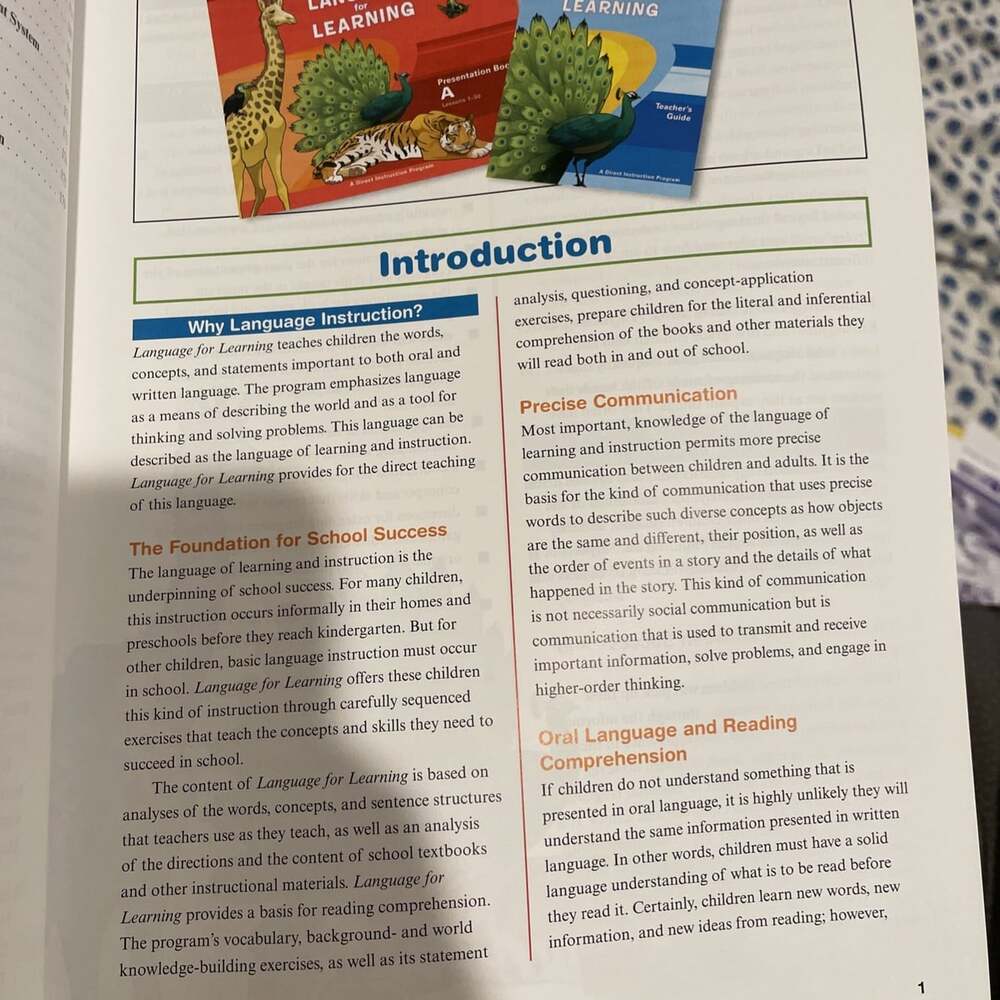 Language for Learning, Teacher Guide. Grade Levels Pre-K - 2 - Picture 7 of 7